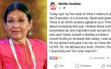 മല്ലികാ സാരഭായിയുടെ നാക്കിന് സിപിഎം പൂട്ടിടുമോ? ആശാ സമരത്തിന് ഐക്യദാർഢ്യം പ്രഖ്യാപിച്ചതിൽ പാർട്ടിക്ക് മുറുമുറുപ്പ്