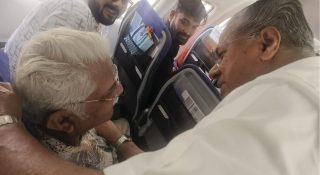 യാത്രക്കിടെ ജഗതി ശ്രീകുമാറിനെ കണ്ടു; സന്തോഷം പങ്കുവച്ച് മുഖ്യമന്ത്രി പിണറായി വിജയന്‍