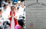 നിലമ്പൂരില്‍ പ്രചരണം കടുക്കുമ്പോള്‍ എം സ്വരാജിന്റെ ഭാര്യയുടെ പിഎച്ച്ഡി ചര്‍ച്ചയാക്കാന്‍ നീക്കം; ‘മേഴ്‌സി ചാന്‍സ്’  തട്ടിപ്പെന്ന് പരാതി