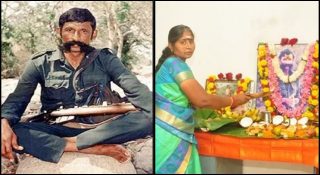 എല്ലാവര്‍ക്കും ആകാമെങ്കില്‍ വീരപ്പനുമാകാം; കൊളളക്കാരനായ ഭര്‍ത്താവിന് സ്മാരകം നിര്‍മ്മിക്കാന്‍ തുനിഞ്ഞിറങ്ങി ഭാര്യ