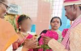 പതിമൂന്നുകാരിയെ വിവാഹം ചെയ്ത് 40കാരൻ; ചടങ്ങ് നടത്തിയത് ആദ്യ ഭാര്യയും ചേർന്ന്; ദൃശ്യങ്ങൾ പുറത്ത്