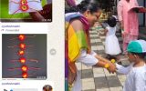 അങ്കണവാടി കുട്ടികൾക്ക് രാഖി കെട്ടി ബിജെപി കൗൺസിലർ; ഫോട്ടോ എടുത്ത് കേന്ദ്രസർക്കാരിന് അയക്കാൻ നിർദേശം