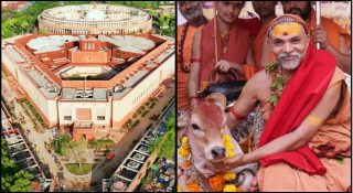 പാര്‍ലമെന്റില്‍ പശുവിനെയും പ്രവേശിപ്പിക്കണം; ആദരിക്കാന്‍ ഒരു പ്രോട്ടോക്കോളും വേണം; ഇല്ലെങ്കില്‍ വലിയ പ്രതിഷേധമെന്ന് ശങ്കരാചാര്യ അവിമുക്തേശ്വരാനന്ദ്