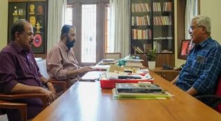 ‘ബിനോയ് സഖാവിനെ കാണാന്‍ വന്നു, എല്ലാ പ്രശ്‌നങ്ങളും തീരും’; എംഎന്‍ സ്മാരകത്തില്‍ നിന്നിറങ്ങിയ മന്ത്രി ശിവന്‍കുട്ടിയുടെ പ്രതികരണം