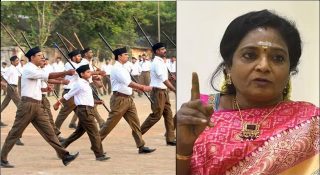 ‘ശാഖ’ നടത്തുന്നതിനിടെ പൊലീസിന്റെ അറസ്റ്റ്; പിടികൂടിയത് 47 ആർഎസ്എസ് പ്രവർത്തകരെ; വിമർശിച്ച് ബിജെപി