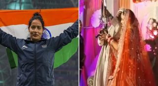 ഗെയിംസിൽ മെഡൽ, ജീവിതത്തിൽ കേസ്! സ്റ്റേജിൽ വെടിവെച്ച് ആഘോഷിച്ചതിന് താരദമ്പതികൾ കുടുങ്ങി