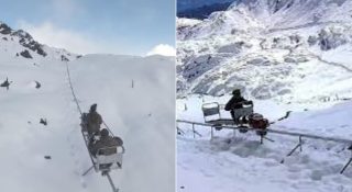 ഹിമാലയത്തിലേക്ക് ട്രെയിനോടിച്ച് ഇന്ത്യൻ ആർമി; അതിശയിച്ച് ലോകം