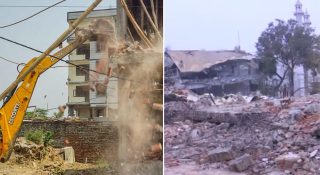 അർദ്ധരാത്രിയിൽ ഒഴിപ്പിക്കൽ നടപടി; ഡൽഹിയിൽ വൻ സംഘർഷം പൊലീസുകാർക്ക് പരിക്ക്