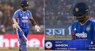 ഭാഗ്യം തുണച്ചിട്ടും സഞ്ജുവിന് രക്ഷയില്ല; ഫ്രോഡ് പ്ലെയർ എന്ന് വിളിച്ച് ആരാധകർ; ലോകകപ്പ് ടീമിലെ സ്ഥാനം തുലാസിൽ!